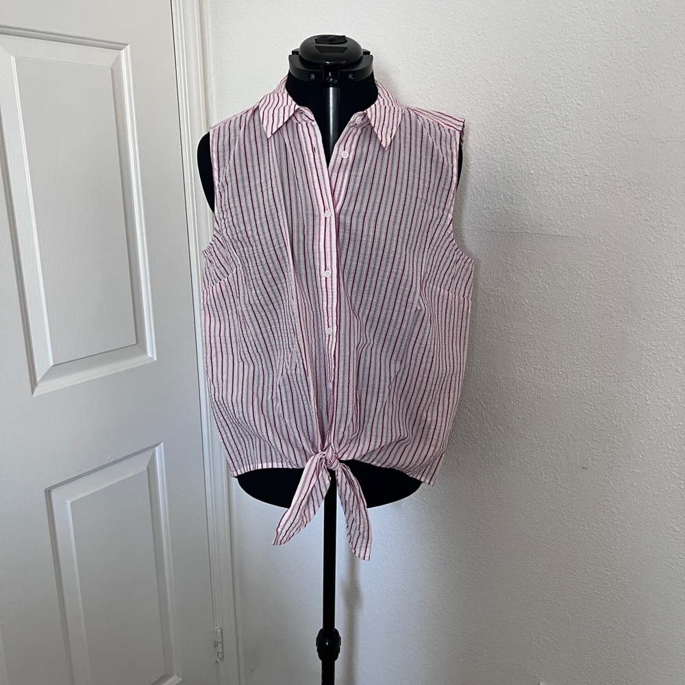 *30% OFF ANY 2 + ITEMS*   Popsugar Sleeveless Button-Up Top NWT size XL